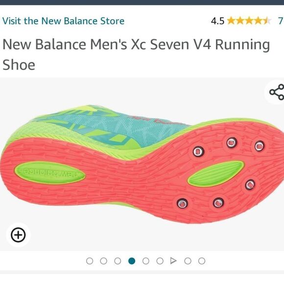 New Balance Men's Xc Seven V4 Running Shoes - Picture 7 of 10